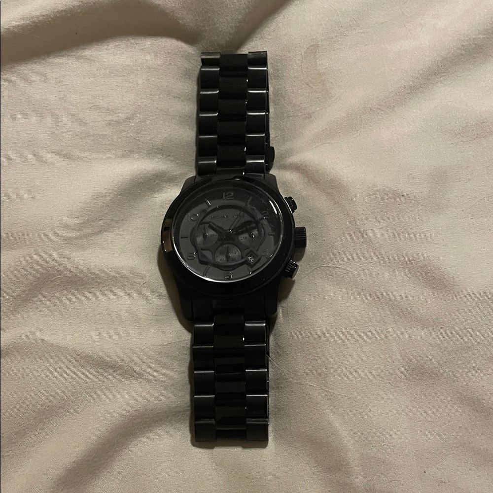 Michael Kors Black Stainless Steel Watch